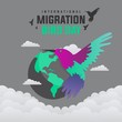 © Andi - Vector illustration of International Bird Day Migration. Suitable for Greeting Cards, Posters and Banners.