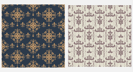 Wall Mural - Vintage seamless pattern. Samples for textiles, fabrics and interior design.