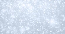 Snow Flakes Background, Isolated Transparent Snowfall Pattern With Overlay Effect. White Snowflakes Falling With Bokeh Glitter Light, Christmas Snow Fall Cold Background