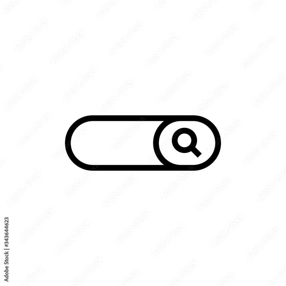 Search icon lineart style isolated on white background Stock Vector ...