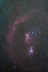 Wall Mural - orion constellation a fantastic place in the night sky with amazing deep sky objects like orion, fla