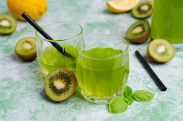 Wall Mural - Fruit drink in glass