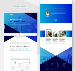 Wall Mural - Corporate web template for multipurpose business website 