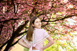 © pyansetia2008 - Portrait of a beautiful teenage girl in delicate sakura flowers