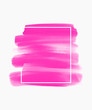 Art pink brush paint stroke acrylic background vector. Make up design creative idea.  