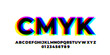 cmyk font styles design templates