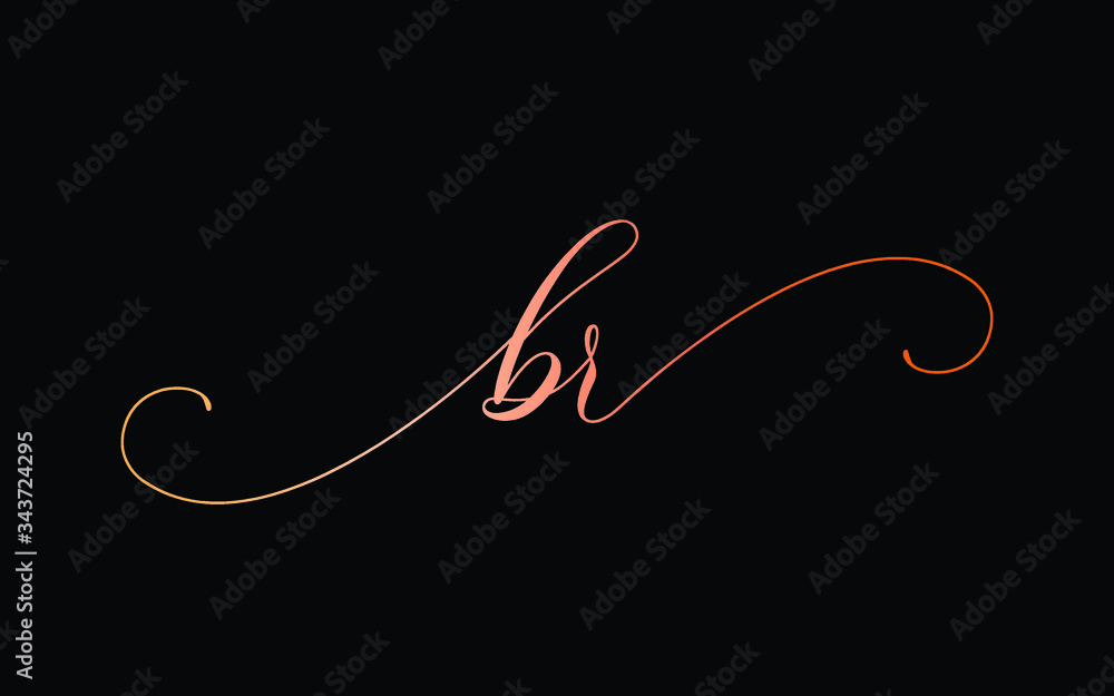 br or b, r Lowercase Cursive Letter Initial Logo Design, Vector Template Stock Vector | Adobe Stock br-or-b-r-lowercase-cursive-letter-initial-logo-design-vector-template-stock-vector-adobe-stock