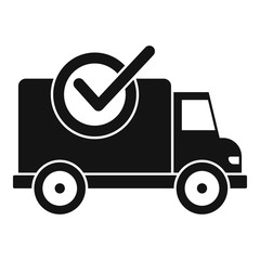 Sticker - Finished delivery icon. Simple illustration of finished delivery vector icon for web design isolated on white background