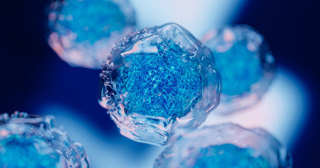 Wall Mural - creative image of embryonic stem cells, cellular therapy. 3d illustration