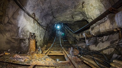 Wall Mural - Underground mine equipment