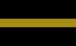 thin golden line flag