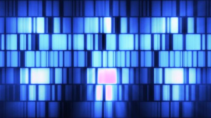 Wall Mural - abstract technology equalizer bars loop/ 4k animation of an abstract technology background with glow