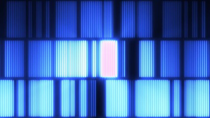 Wall Mural - abstract technology equalizer bars loop/ 4k animation of an abstract technology background with glow