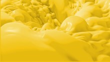 Liquid Yellow Vortex  Motion Background