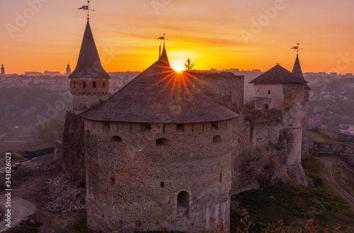 Cuadros en Lienzo medieval castle or stronghold in Kamianets-Podilskyi