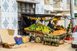 Mombasa, Kenya, Africa-10/01/2017. Display of vegetables on a trailer on a street