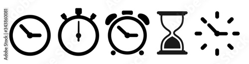 Fotografía Vector hourglass set icons. Sandglass icon