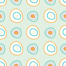 Dots In Space On Light Green Background Fun Dots And Circles Seamless Repeat Vector Pattern Surface Design