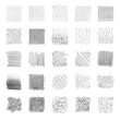 Pencil hatching texture. Grey isolated on white background. Hand draw illustration.