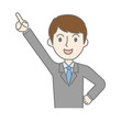 © kiko - 指さし説明するビジネスマン