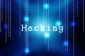 2D illustration Hacked data online code background
