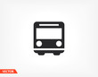 Bus. icon. Vector Eps 10. Lorem Ipsum Flat Design