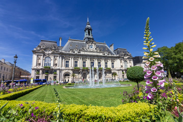 City of Tours in Loire valley in France