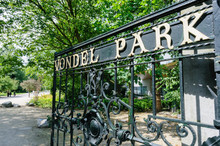 Gate At Entrance To Vondel Park, Amsterdam