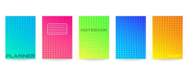 Poster - Minimal vector abstract cover notebook design. Planner and diary cover for print. Abstract design for copybook brochures and school books. Notebook paper. Brochure, book, magazine template
