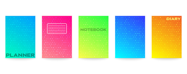 Poster - Minimal vector abstract cover notebook design. Planner and diary cover for print. Abstract design for copybook brochures and school books. Notebook paper. Brochure, book, magazine template