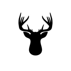 Sticker - Deer head creative design logo isolated on white background