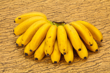 Ripe sweet Mini banana heap