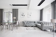 © Dariusz Jarzabek - Glamour white and gray living room