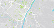 Urban vector city map of Albany, USA. New York state capital