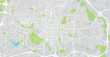 Urban vector city map of Raleigh, USA. North Carolina state capital