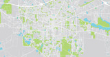 Fototapeta Mapy - Urban vector city map of Tallahassee, USA. Florida state capital