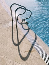 Close Up Of Swimming Pool Ladder