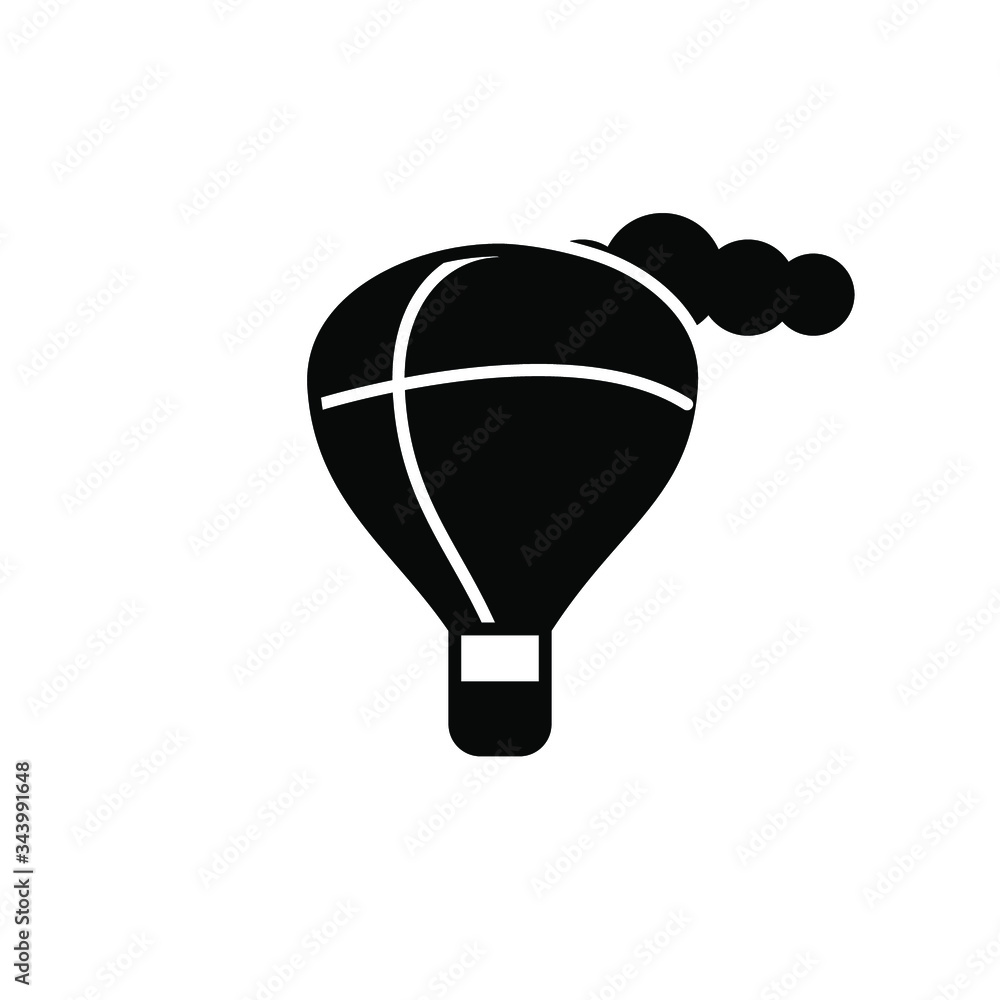 Obraz Szablon ikony balon powietrzny na wymiar - ikona, powietrze, niebo