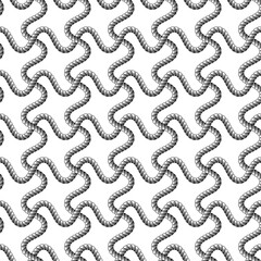 Rope seamless pattern, trendy vector wallpaper background. Weaving or fishing net macro detailed endless illustration.
