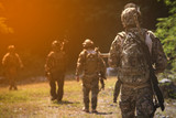 US Army soldiers, Soldiers walking away.