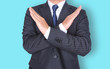 © Kyohei Kaneko - バツNGサインのビジネスマン businessman gesturing No crossing arms