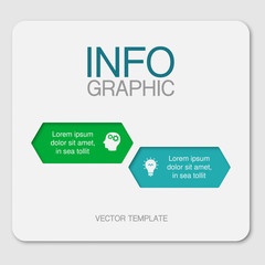 Vector iInfographic template for business, presentations, web design, 2 options.