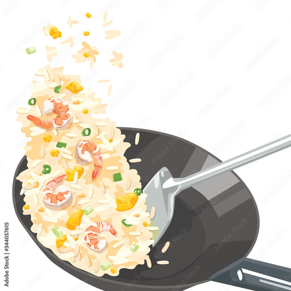 Cartoon Fried Rice