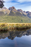 Fototapeta Do pokoju - Mirror lake at Eglinton valley in New Zealand.