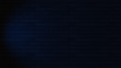© jangnhut - Black brick wall with blue neon light with copy space. Lighting effect blue color glow on brick wall background. Royalty high-quality free stock photo image of blank, empty background for texture