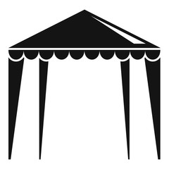 Poster - Outdoor house tent icon. Simple illustration of outdoor house tent vector icon for web design isolated on white background