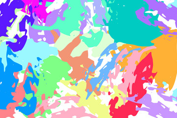  EPS 10 vector. Hand drawn background with multicolored brushstrokes.