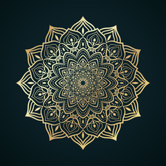 Poster - Golden Mandala Ornament