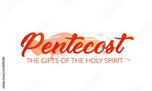 Fotografía Pentecost Special Quote design, Typography for print or use as poster, card, fly