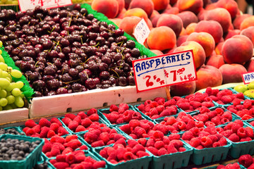 Fresh Food Offering at Seattle Pike Place Market, Washington